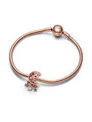 FINAL SALE - Star & Crescent Moon Charm - 14k rose gold plating