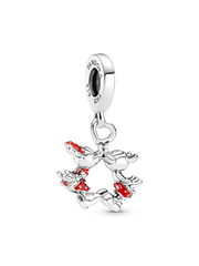 Disney Mickey Mouse & Minnie Mouse Kissing Dangle Charm - Sterling silver