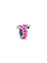 Cute Curled Caterpillar Charm - Sterling silver