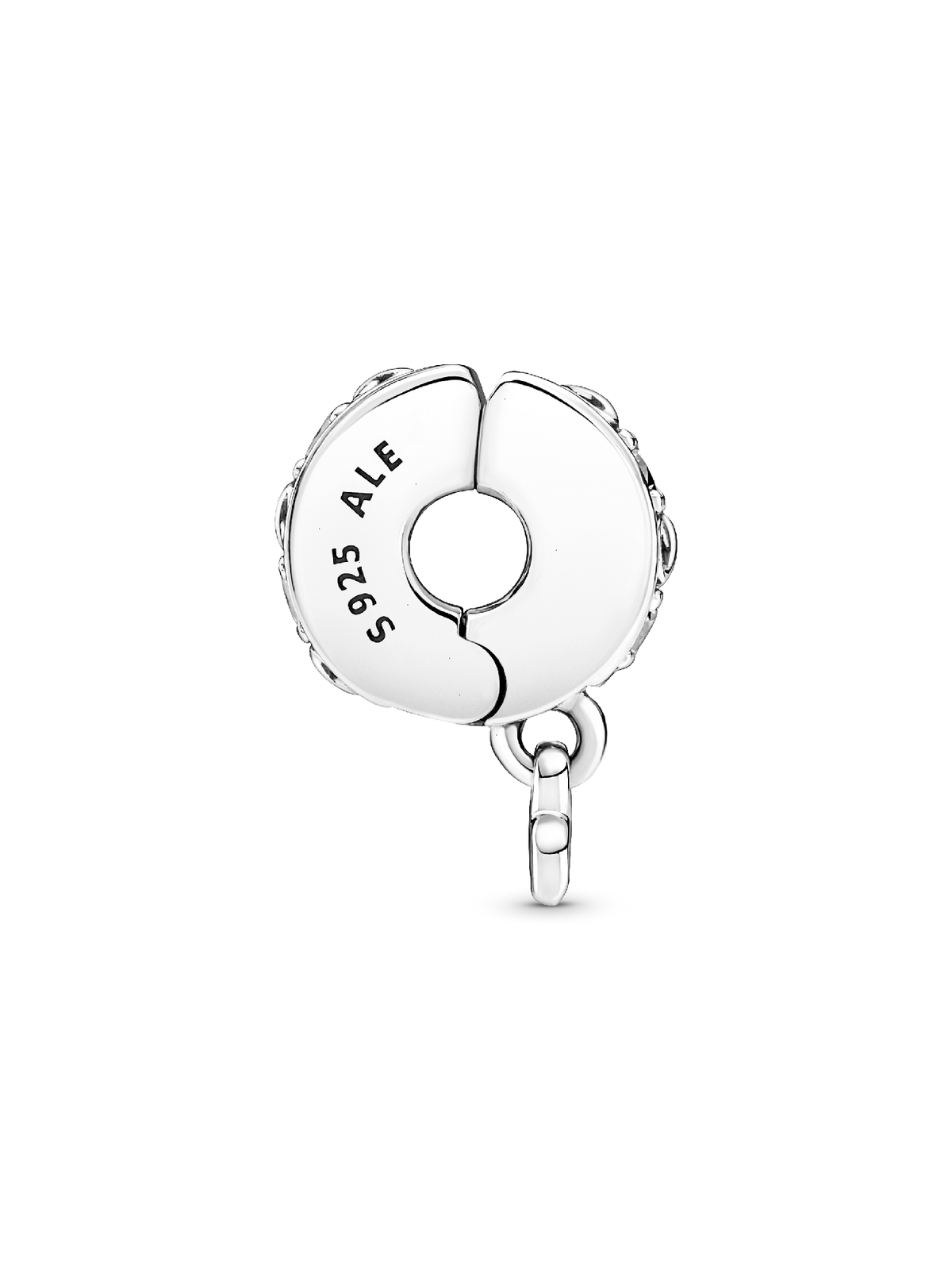 Family Always Pavé Clip Charm - Sterling silver