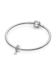 Family Always Pavé Clip Charm - Sterling silver