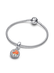 Tropical Hawaii Dangle Charm - Sterling silver