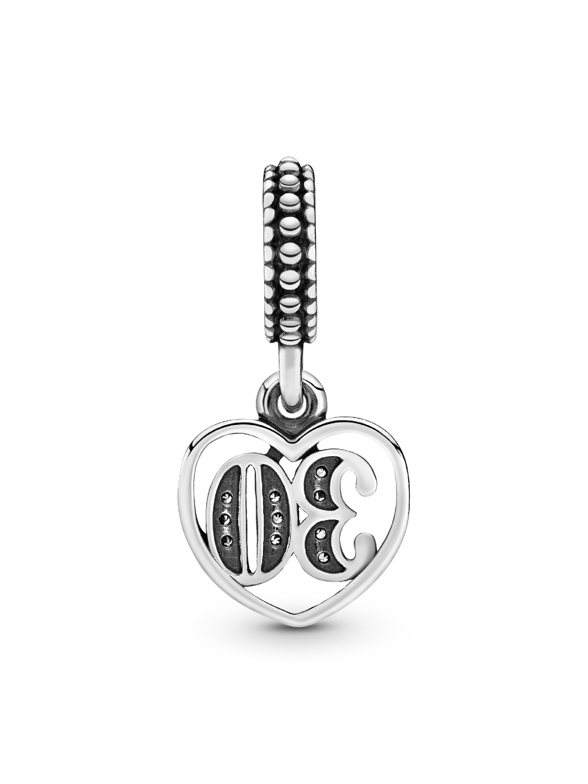 30th Celebration Dangle Charm - Sterling silver