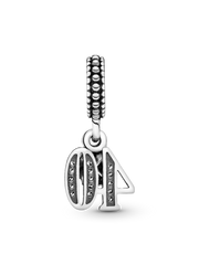 40th Celebration Dangle Charm - Sterling silver