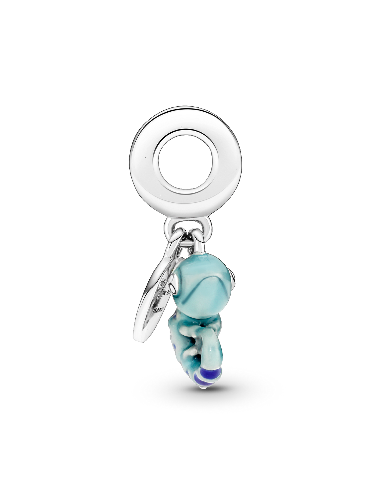 Color-changing Chameleon Dangle Charm - Sterling silver