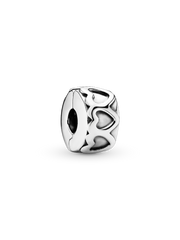 Band of Hearts Clip Charm - Sterling silver