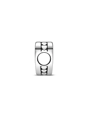 Engravable Heart Charm - Sterling silver