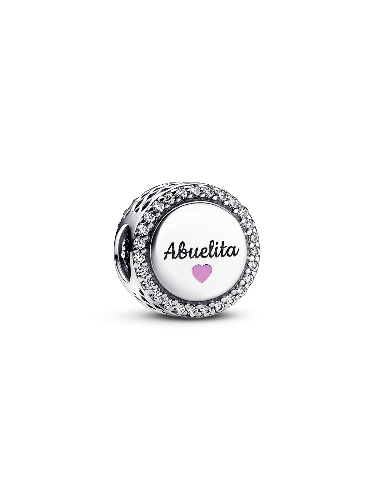 Love Abuelita Engravable Charm - Sterling silver