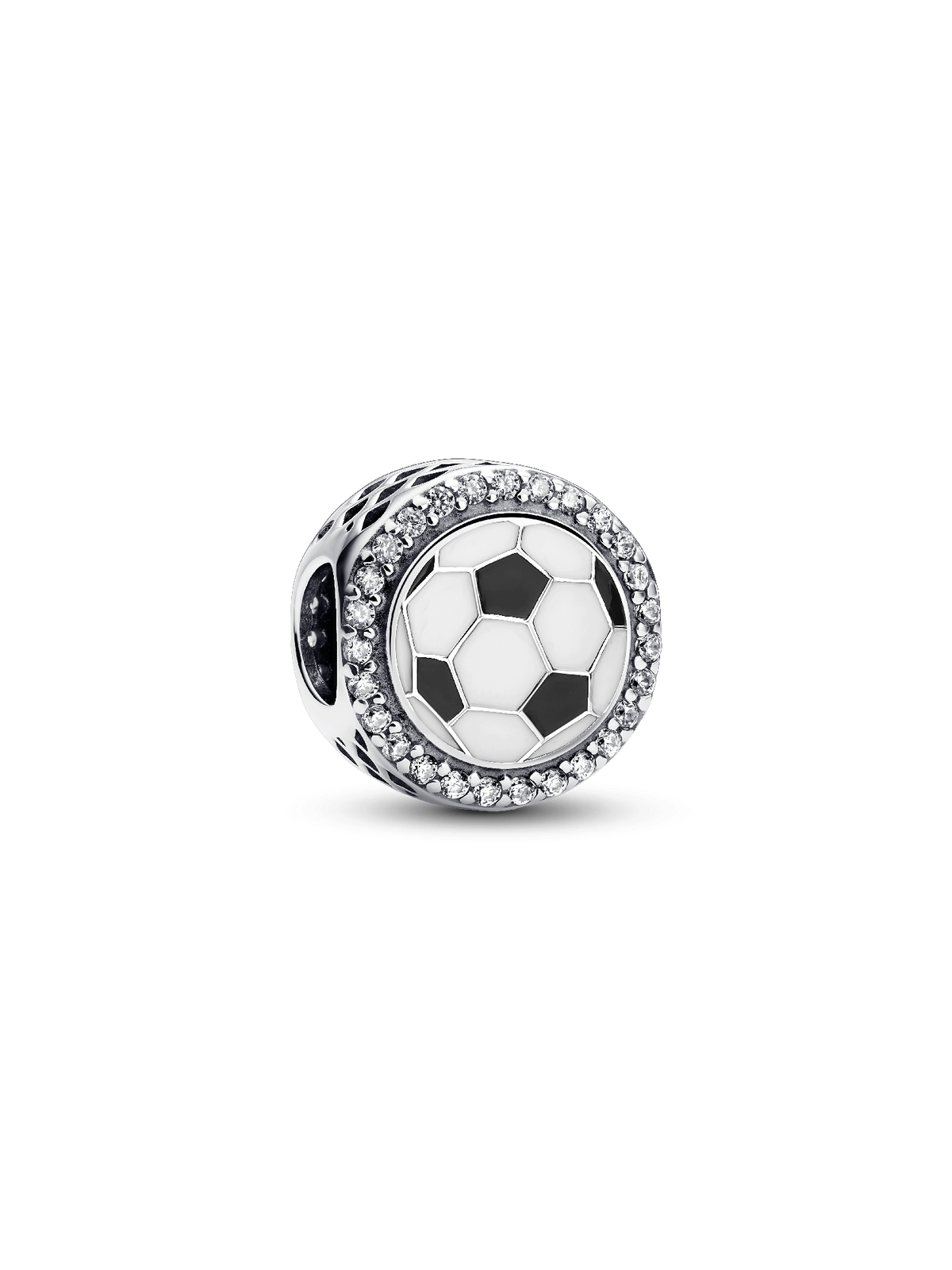 Engravable Soccer Charm - Sterling silver
