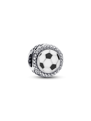 Engravable Soccer Charm - Sterling silver