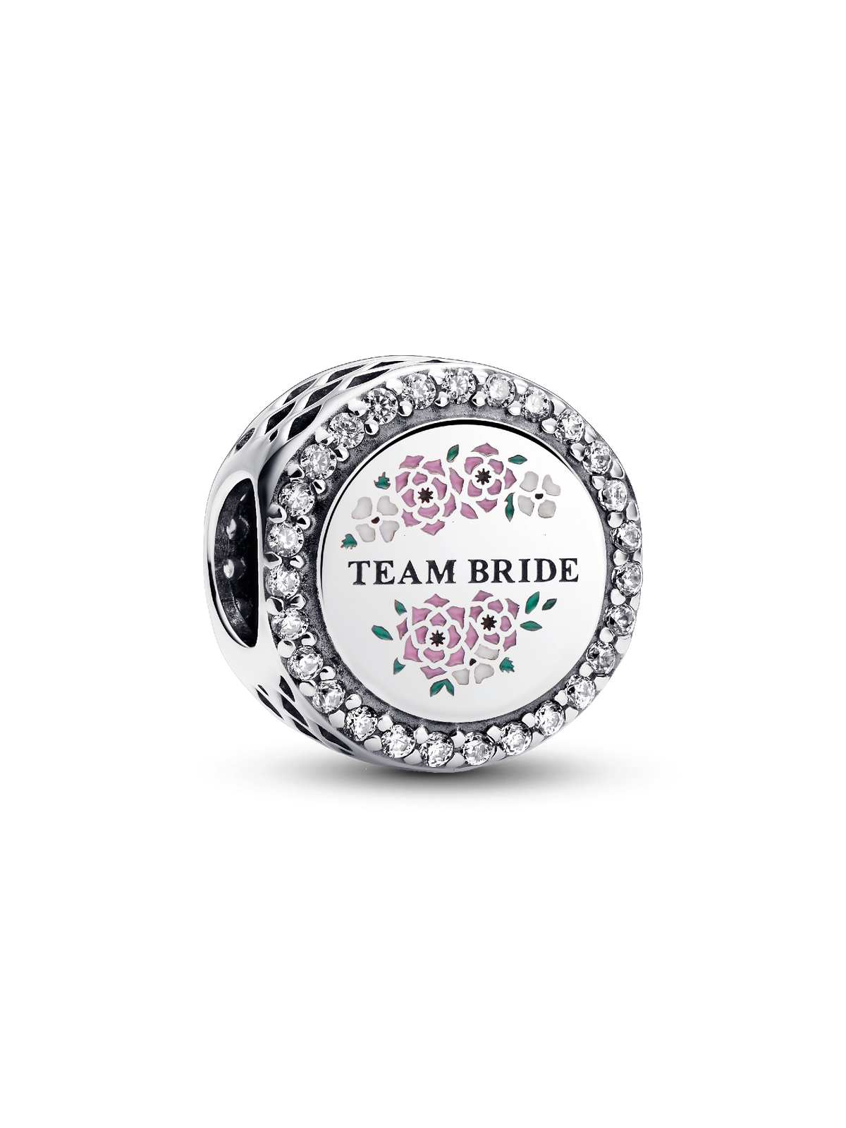 Engravable Team Bride Charm - Sterling silver