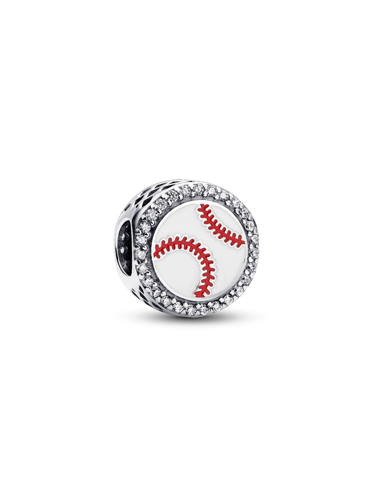 Engravable Baseball Charm - Sterling silver