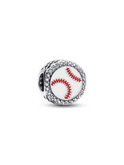 Engravable Baseball Charm - Sterling silver