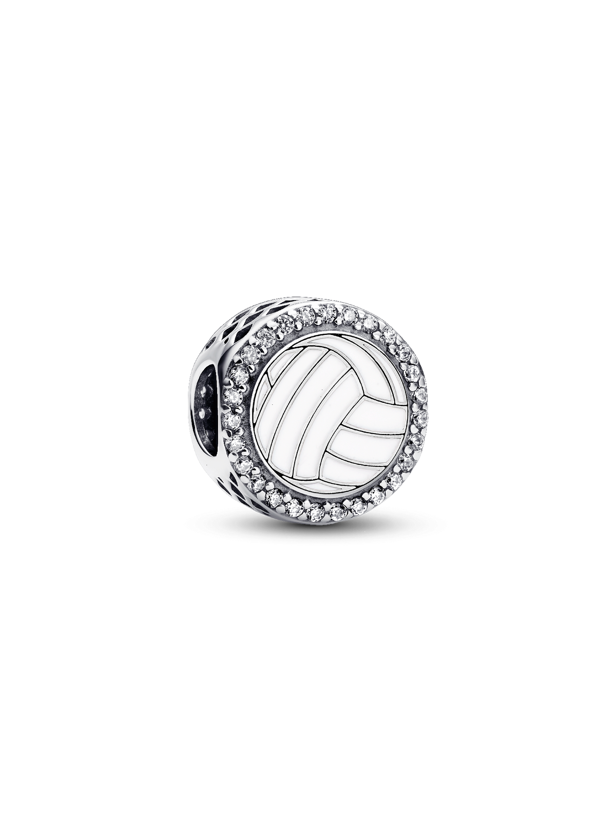 Engravable Volleyball Charm - Sterling silver