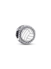 Engravable Volleyball Charm - Sterling silver