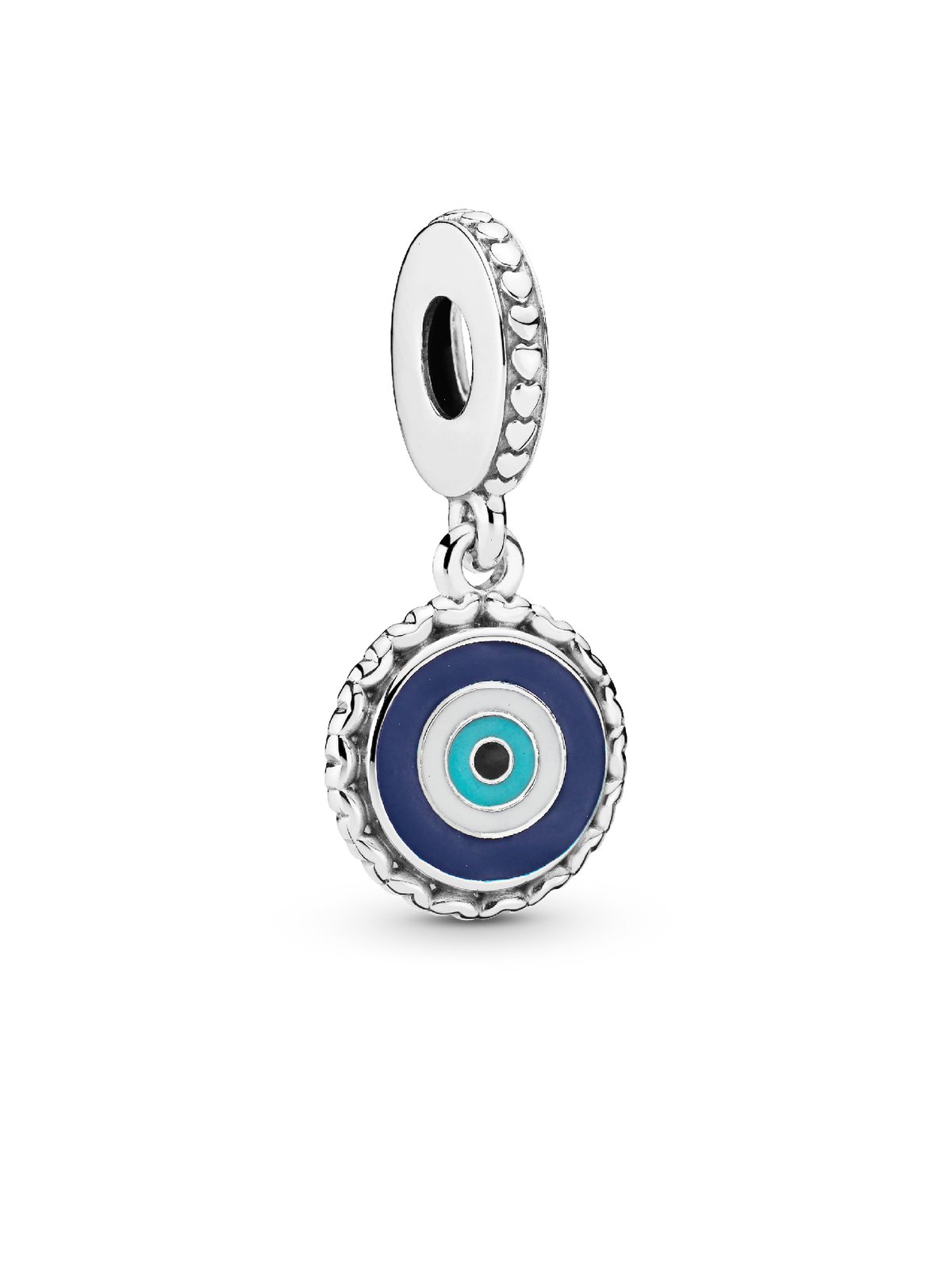 Evil Eye Dangle Charm - Sterling silver