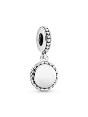 FINAL SALE - Engravable Silver Dangle - Sterling silver