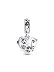 Disney Winnie the Pooh & Piglet Double Dangle Charm - Sterling silver