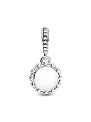 Schoolteacher Engravable Dangle Charm - Sterling silver