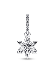 Sparkling Herbarium Cluster Dangle Charm - Sterling silver