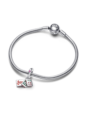 FINAL SALE - Mahjong Triple Dangle Charm - Sterling silver