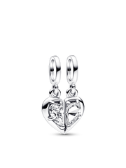 Splittable Mother & Daughter Dangle Charm - Sterling silver