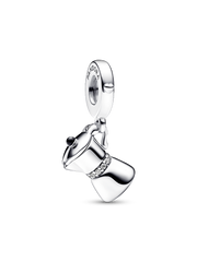 Moka Pot Dangle Charm - Sterling silver