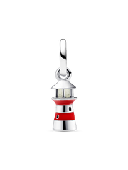 FINAL SALE - Glow-in-the-dark Lighthouse Dangle Charm - Sterling silver