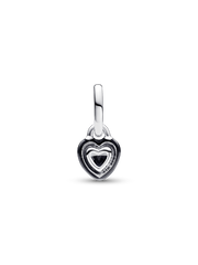 Pandora ME Black Chakra Heart Mini Dangle Charm - Sterling silver