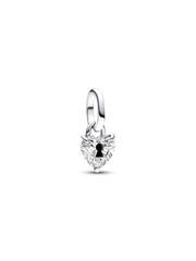 Pandora ME Keyhole Heart Mini Dangle Charm - Sterling silver