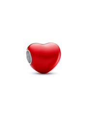 Color-changing Hidden Message Heart Charm - Sterling silver