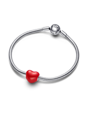 Color-changing Hidden Message Heart Charm - Sterling silver