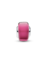 Pink Mini Murano Glass Charm - Sterling silver