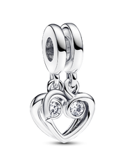 FINAL SALE - Forever & Always Splittable Dangle Charm - Sterling silver