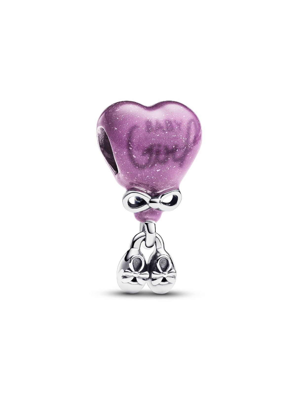 FINAL SALE - Color-changing Gender Reveal Girl Charm - Sterling silver