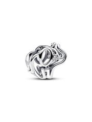Openwork Elephant Charm - Sterling silver