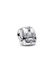 FINAL SALE - Adventure Backpack Charm - Sterling silver