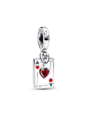 Disney Villains Queen of Hearts Double Dangle Charm - Sterling silver