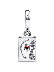 Disney Villains Queen of Hearts Double Dangle Charm - Sterling silver