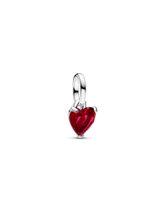 Broken Heart Mini Dangle Charm - Sterling silver