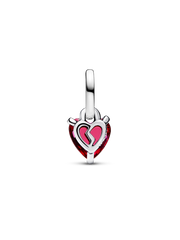 Broken Heart Mini Dangle Charm - Sterling silver