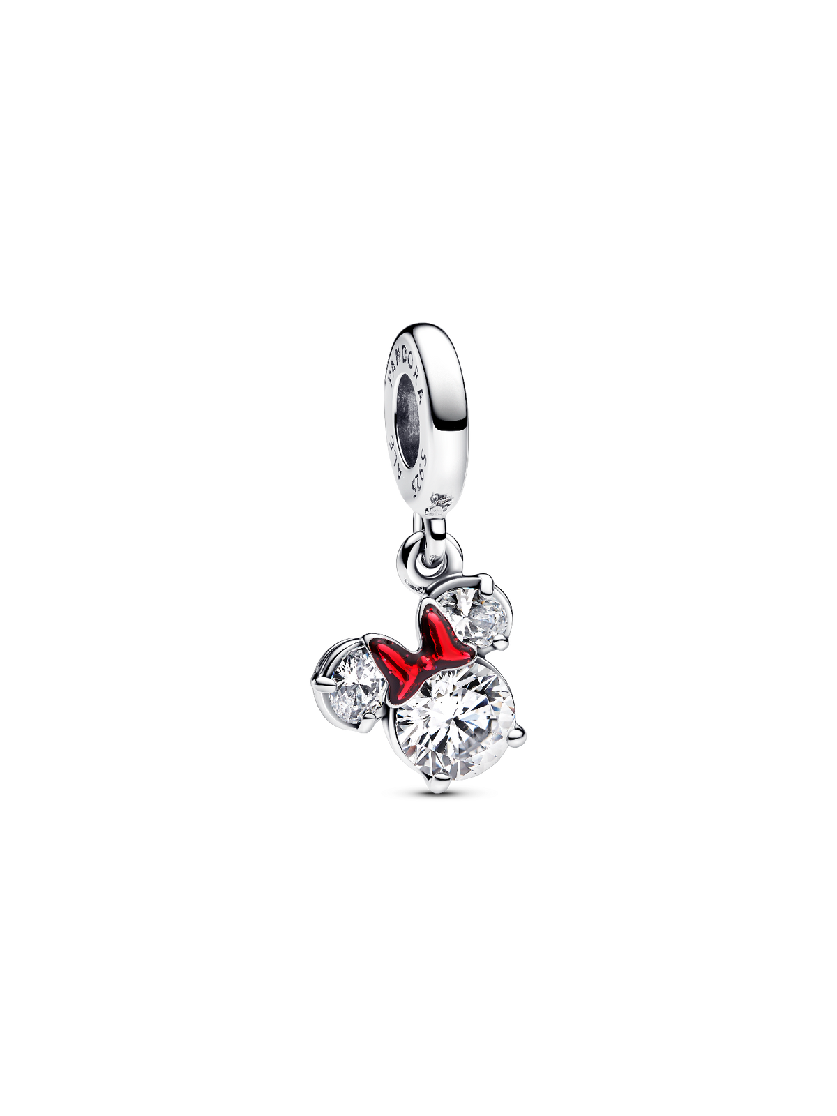 Disney Minnie Mouse Silhouette Dangle Charm - Sterling silver