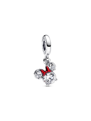 Disney Minnie Mouse Silhouette Dangle Charm - Sterling silver