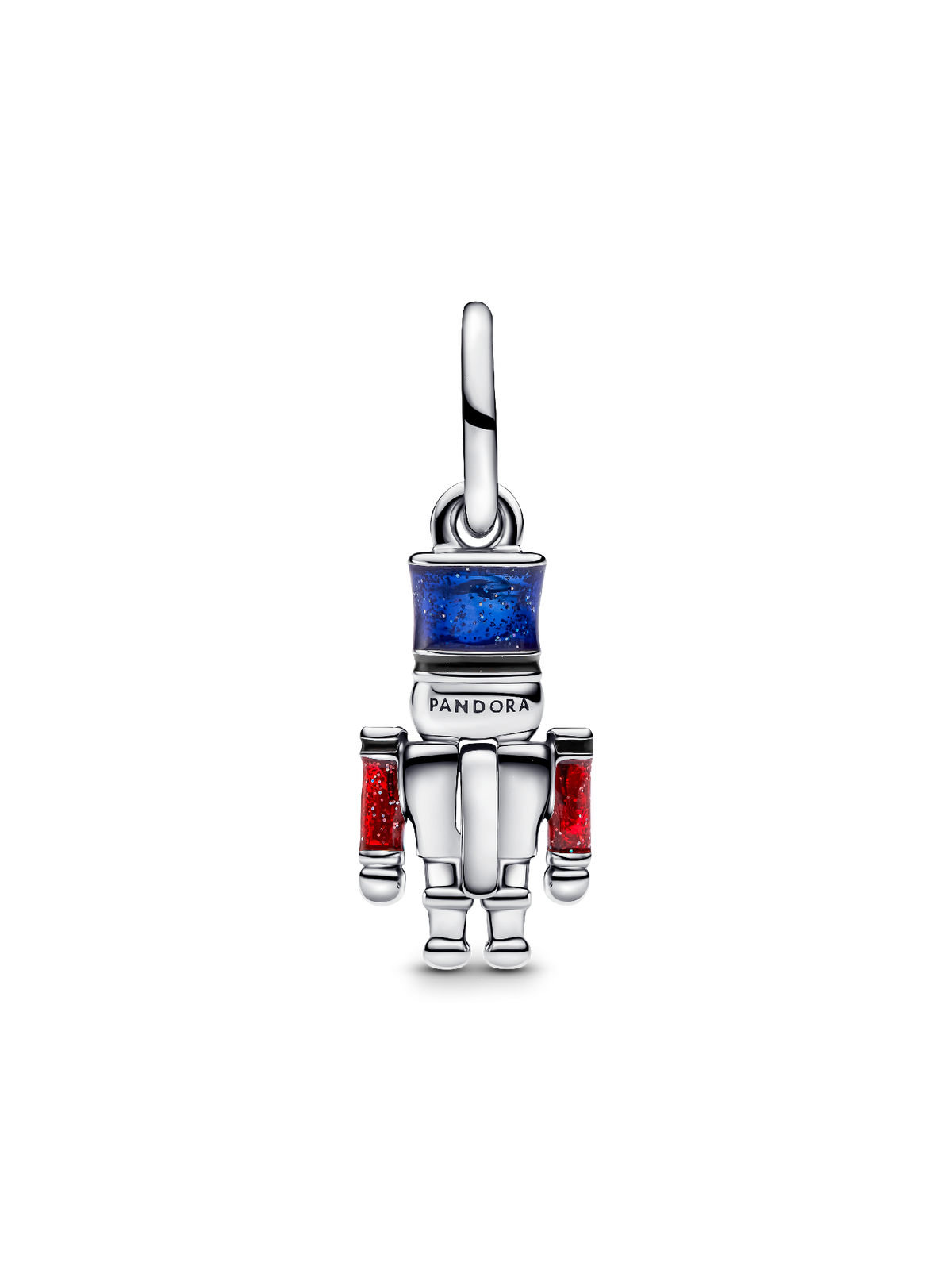 Moveable Nutcracker Dangle Charm - Sterling silver