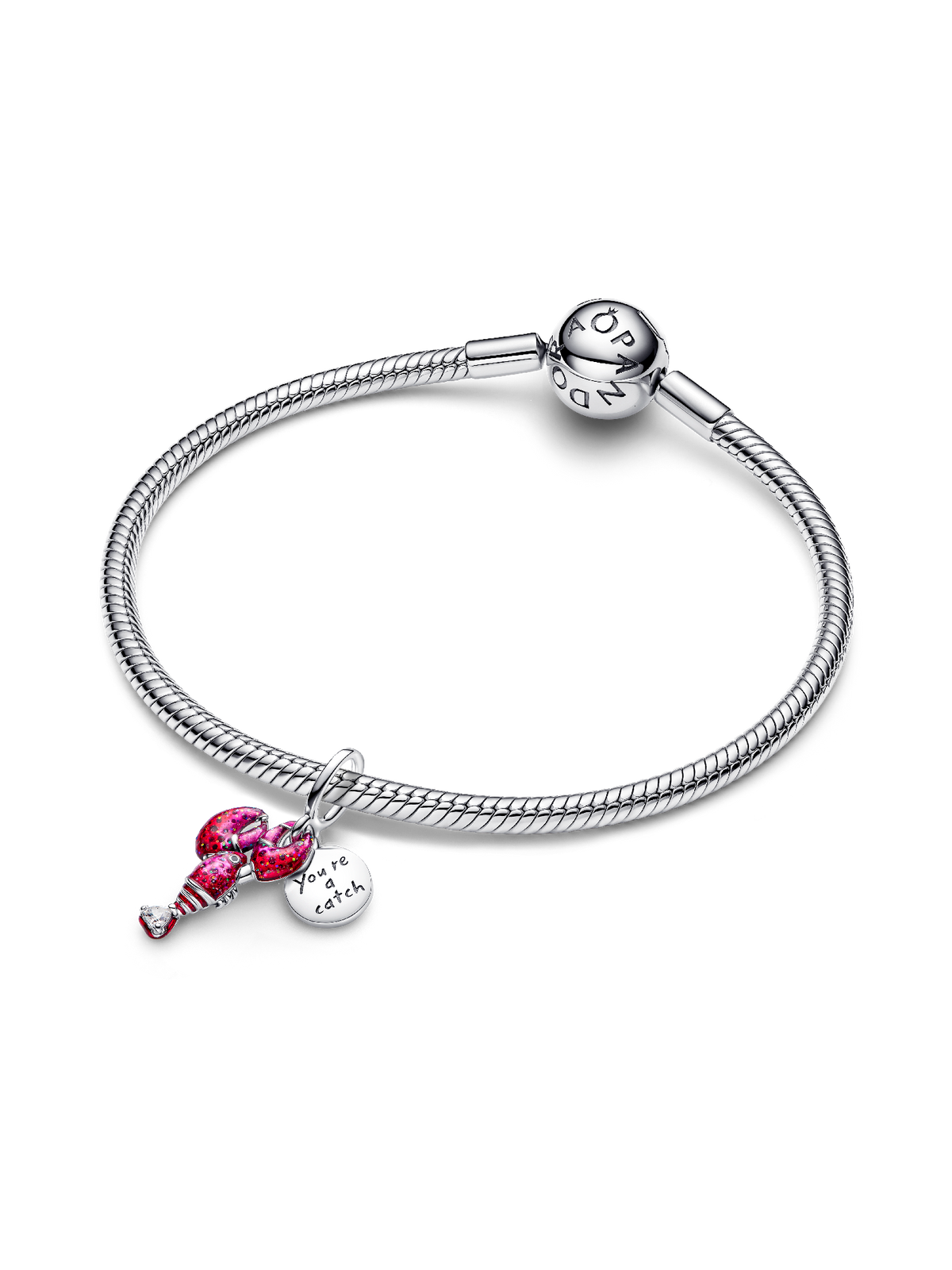 Lobster Dangle Charm - Sterling silver