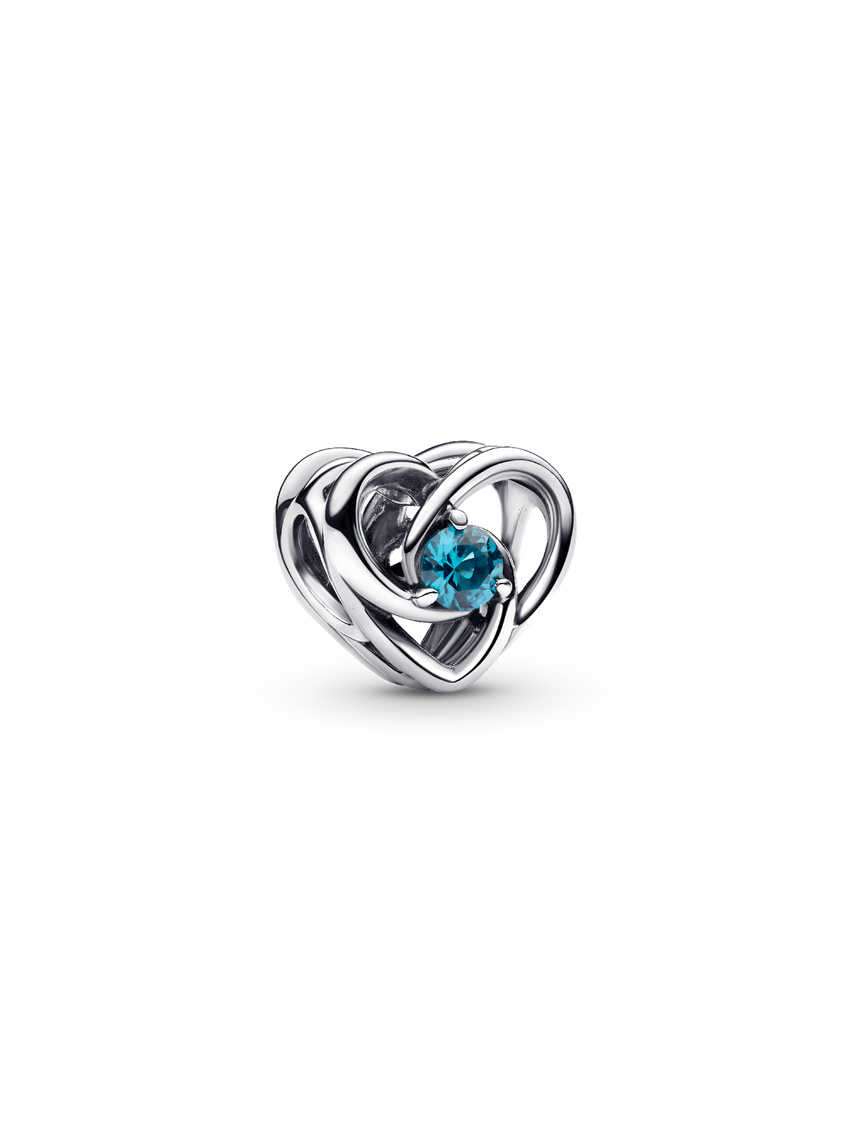 FINAL SALE - Entwined Heart Charm for UNICEF - Sterling silver