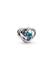 FINAL SALE - Entwined Heart Charm for UNICEF - Sterling silver