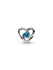 FINAL SALE - Entwined Heart Charm for UNICEF - Sterling silver
