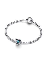 FINAL SALE - Entwined Heart Charm for UNICEF - Sterling silver