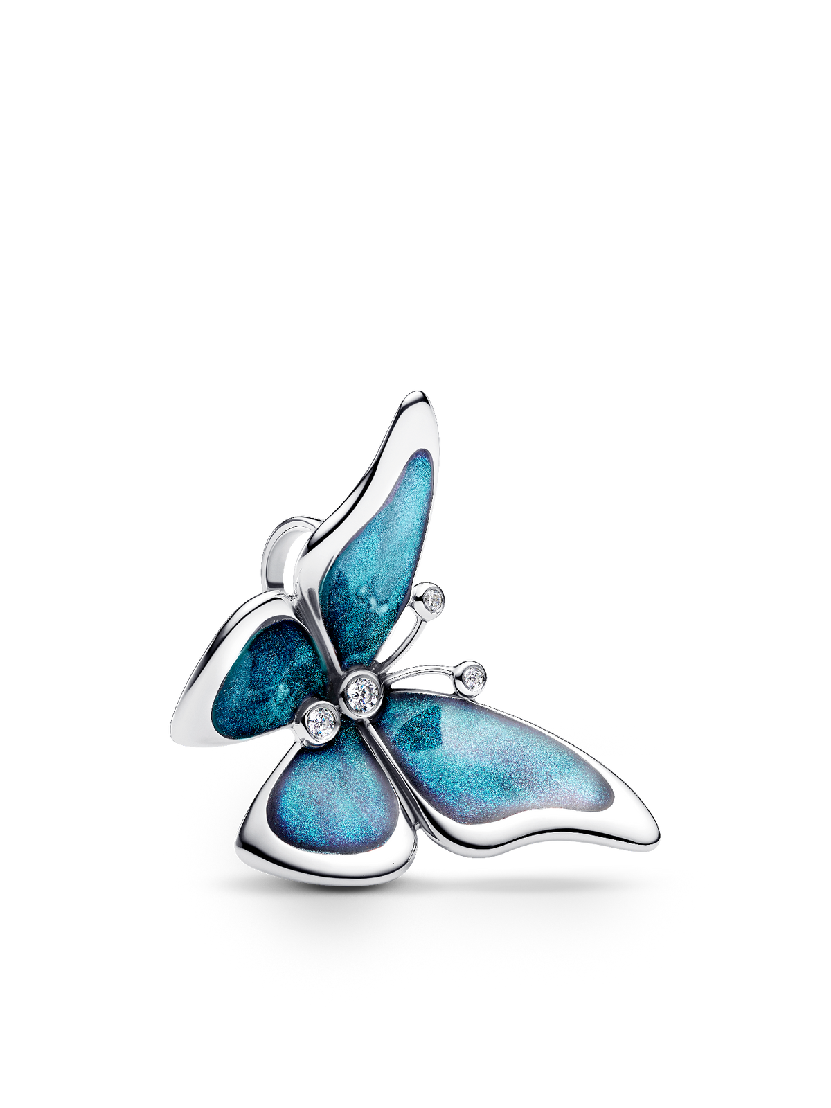 Oversized Butterfly Charm - Sterling silver